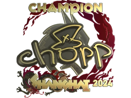 Sticker | chopper (Gold, Champion) | Shanghai 2024