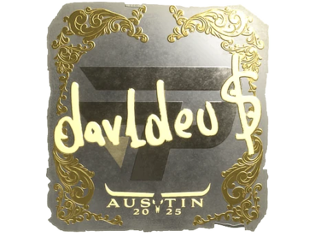 Sticker | dav1deuS (Gold) | Austin 2025