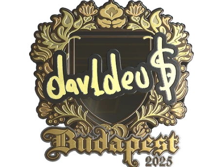 Sticker | dav1deuS (Gold) | Budapest 2025