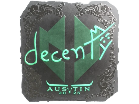 Sticker | decenty (Foil) | Austin 2025