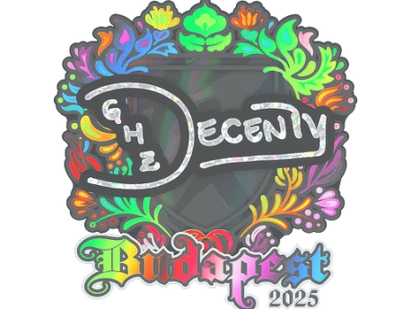 Sticker | decenty (Holo) | Budapest 2025