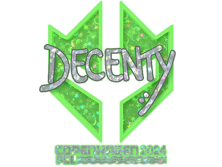 Sticker | decenty (Glitter) | Copenhagen 2024