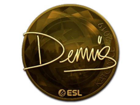 Sticker | dennis (Gold) | Katowice 2019