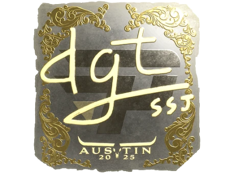 Sticker | dgt (Gold) | Austin 2025
