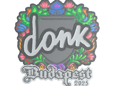 Sticker | donk (Embroidered) | Budapest 2025