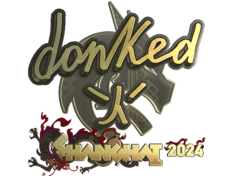 Sticker | donk (Gold) | Shanghai 2024