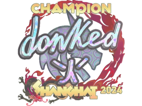 Sticker | donk (Holo, Champion) | Shanghai 2024 CS2 (CS:GO) | Buy, Sell ...