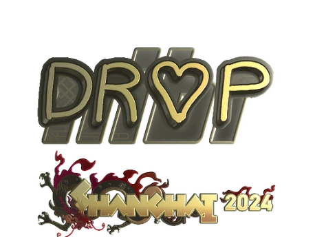 Sticker | drop (Gold) | Shanghai 2024