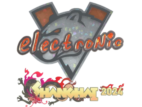 Sticker | electronic (Glitter) | Shanghai 2024