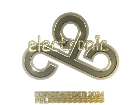 Sticker | electronic (Gold) | Copenhagen 2024