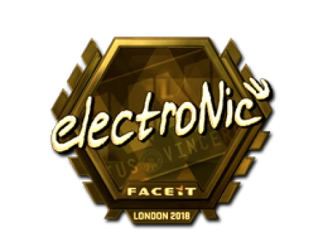 Sticker | electronic (Gold) | London 2018
