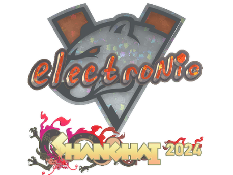 Sticker | electronic (Glitter) | Shanghai 2024