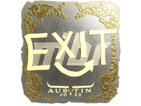Sticker | exit (Gold) | Austin 2025