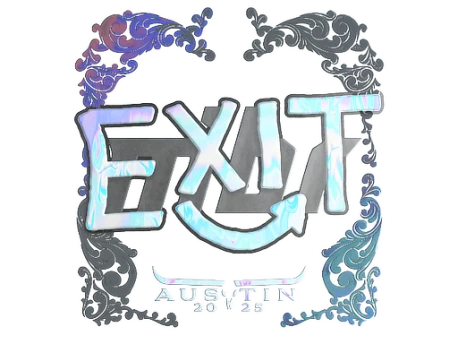 Sticker | exit (Holo) | Austin 2025