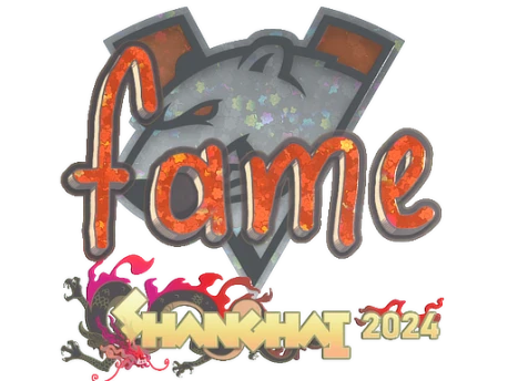 Sticker | fame (Glitter) | Shanghai 2024