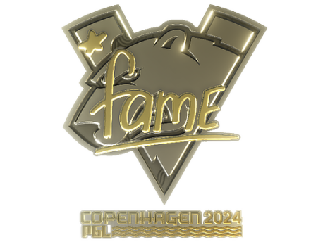 Sticker | fame (Gold) | Copenhagen 2024