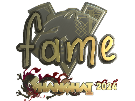 Sticker | fame (Gold) | Shanghai 2024