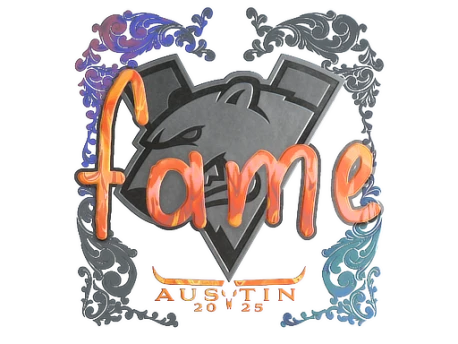 Наклейка | fame | Остин-2025 КС ГО | Купить, Продать на Market CS:GO