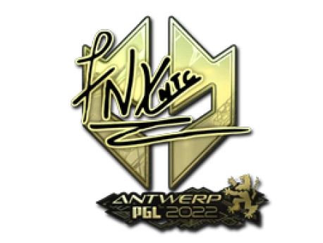 Sticker | fnx (Gold) | Antwerp 2022