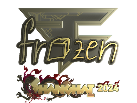 Sticker | frozen (Gold) | Shanghai 2024