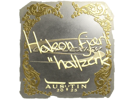 Sticker | hallzerk (Gold) | Austin 2025