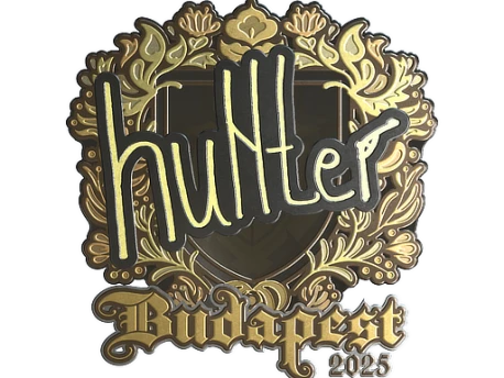 Sticker | huNter- (Gold) | Budapest 2025