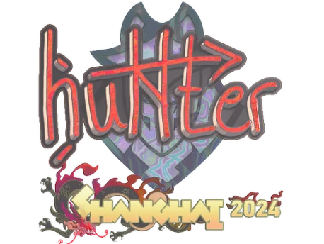 Sticker | huNter- (Holo) | Shanghai 2024