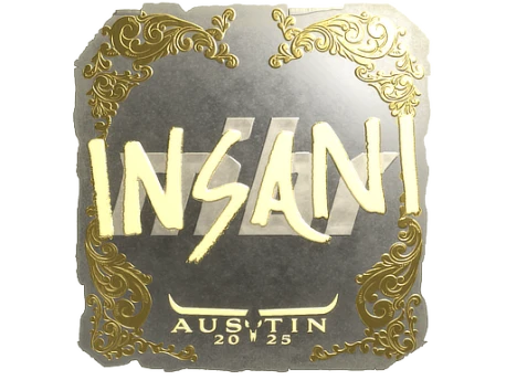 Sticker | insani (Gold) | Austin 2025