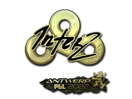 Sticker | interz (Gold) | Antwerp 2022