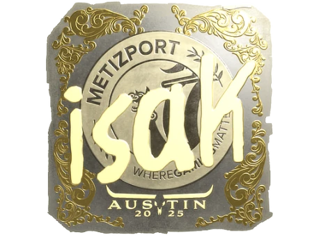 Sticker | isak (Gold) | Austin 2025
