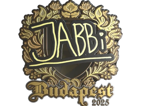Sticker | jabbi (Gold) | Budapest 2025