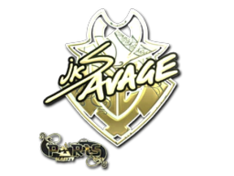 Sticker | jks (Gold) | Paris 2023