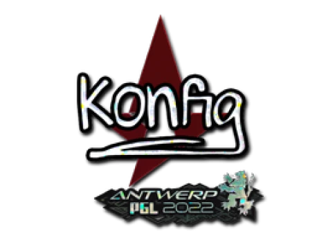 Sticker | k0nfig (Glitter) | Antwerp 2022