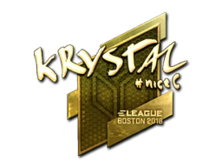 Sticker | kRYSTAL (Gold) | Boston 2018