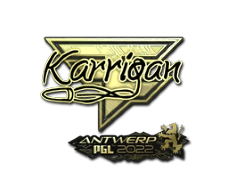 Sticker | karrigan (Gold) | Antwerp 2022
