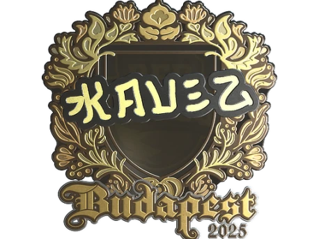 Sticker | kauez (Gold) | Budapest 2025
