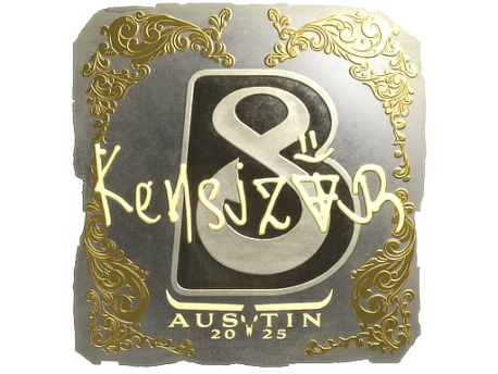 Sticker | kensizor (Gold) | Austin 2025