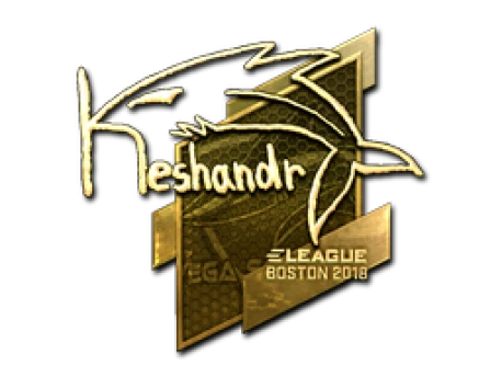 Sticker | keshandr (Gold) | Boston 2018