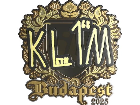 Sticker | kl1m (Gold) | Budapest 2025