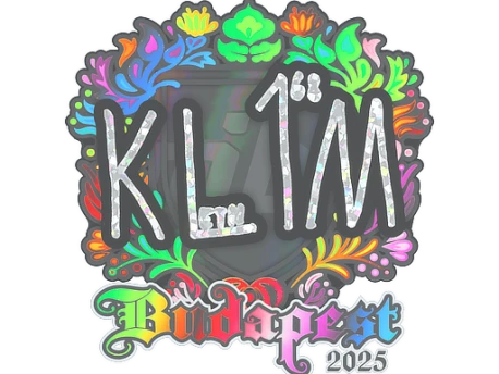 Sticker | kl1m (Holo) | Budapest 2025