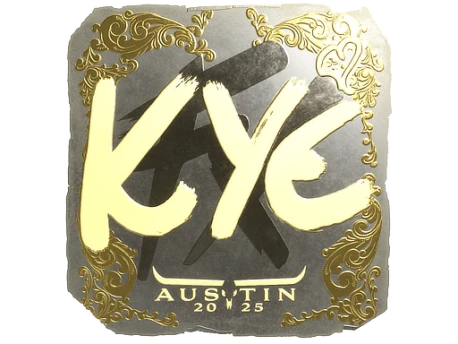 Sticker | kye (Gold) | Austin 2025