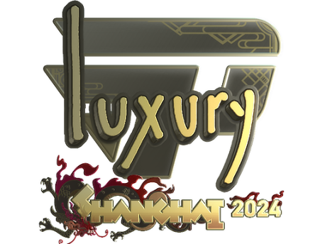 Sticker | lux (Gold) | Shanghai 2024