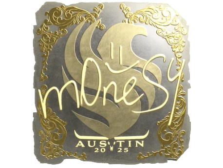 Sticker | m0NESY (Gold) | Austin 2025