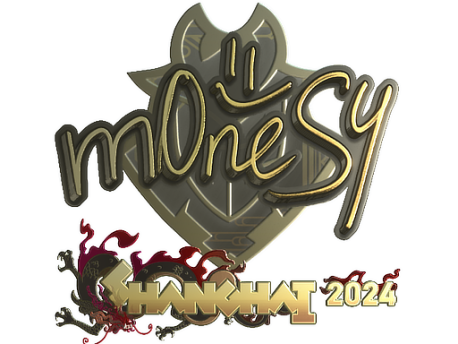 Sticker | m0NESY (Gold) | Shanghai 2024