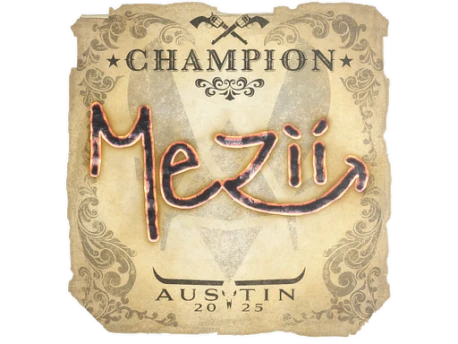 Sticker | mezii (Champion) | Austin 2025