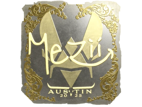 Sticker | mezii (Gold) | Austin 2025