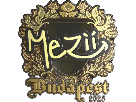 Sticker | mezii (Gold) | Budapest 2025