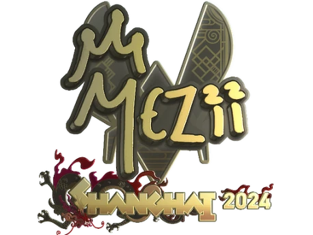 Sticker | mezii (Gold) | Shanghai 2024
