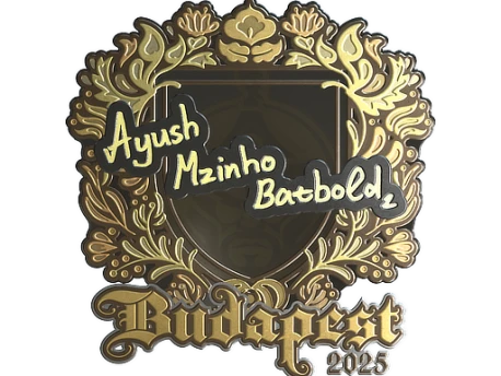 Sticker | mzinho (Gold) | Budapest 2025