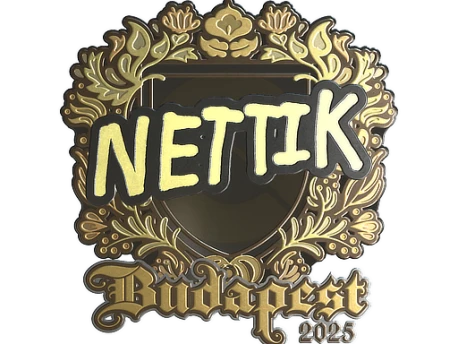 Sticker | nettik (Gold) | Budapest 2025
